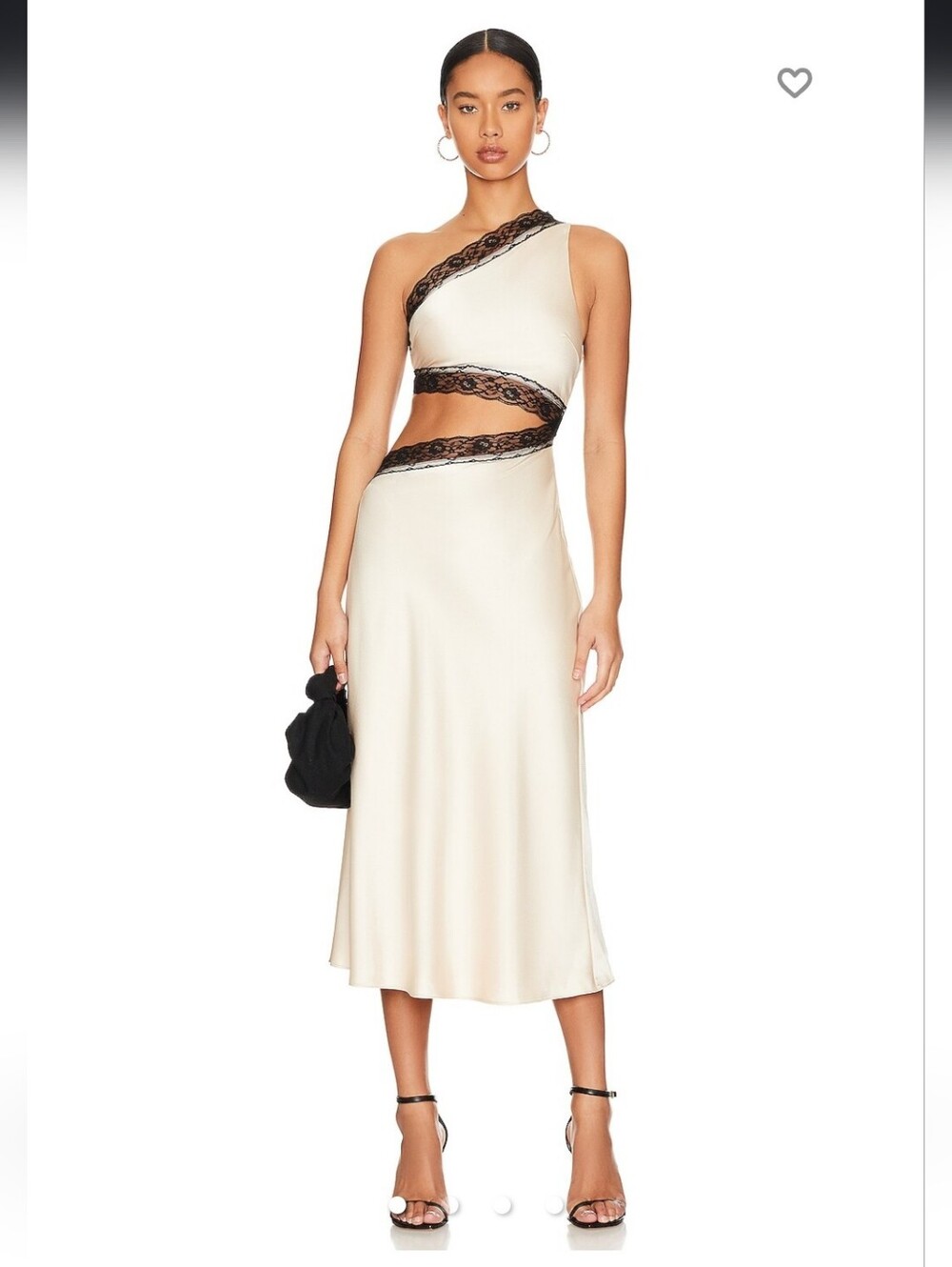 MISHA Hattie Satin Midi Dress